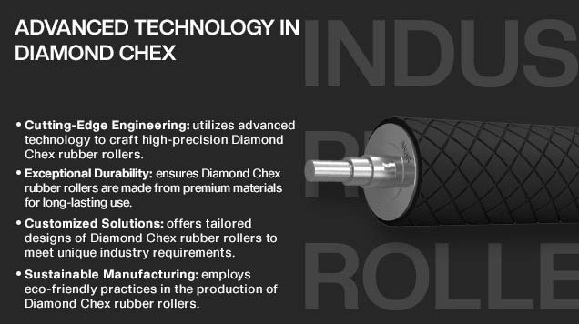 Diamond chex rubber roller manufacturer